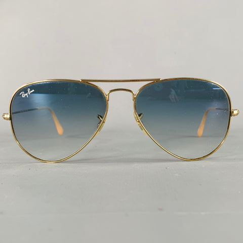 RAY-BAN Gold Metal Sunglasses