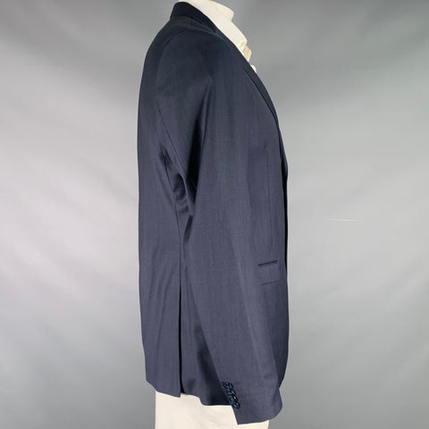 TIGER of SWEDEN Size 46 Navy Wool Notch Lapel Sport Coat