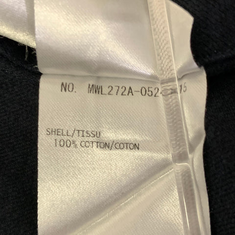 THOM BROWNE Size S Navy Grey Cotton Arm Stripe Long Sleeve Shirt