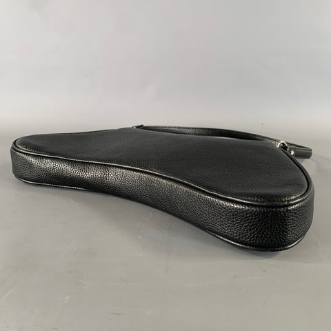 SIMON MILLER Black Faux Leather Shoulder Bag