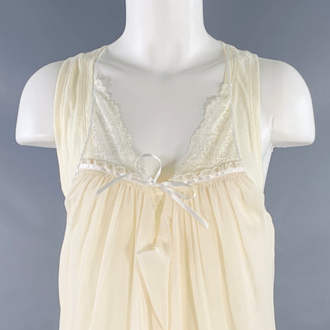 VANESSA BRUNO Size 2 Beige Linen Camisole Tank Double Layer Casual Top