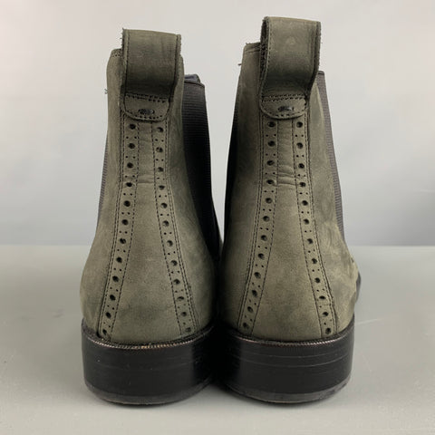 COLE HAAN Size 9.5 Grey Charcoal Solid Suede Ankle Boots