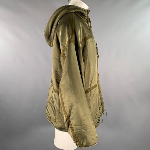 VISVIM Size M Olive Mixed Materials Rayon Wool Reversible Jacket
