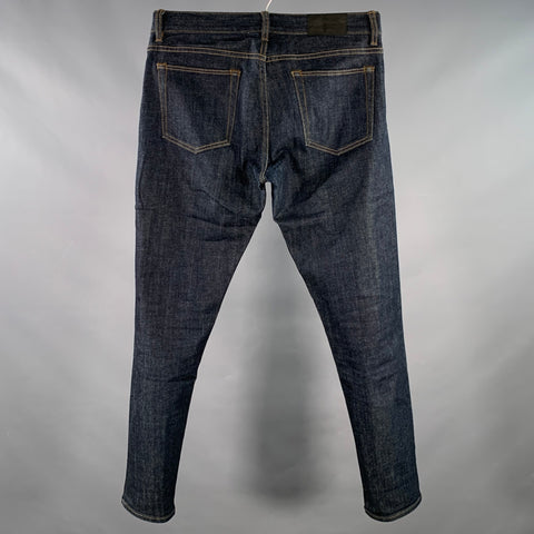 CLUB MONACO Size 31 Blue Indigo Cotton Blend Tapered Slim Jeans