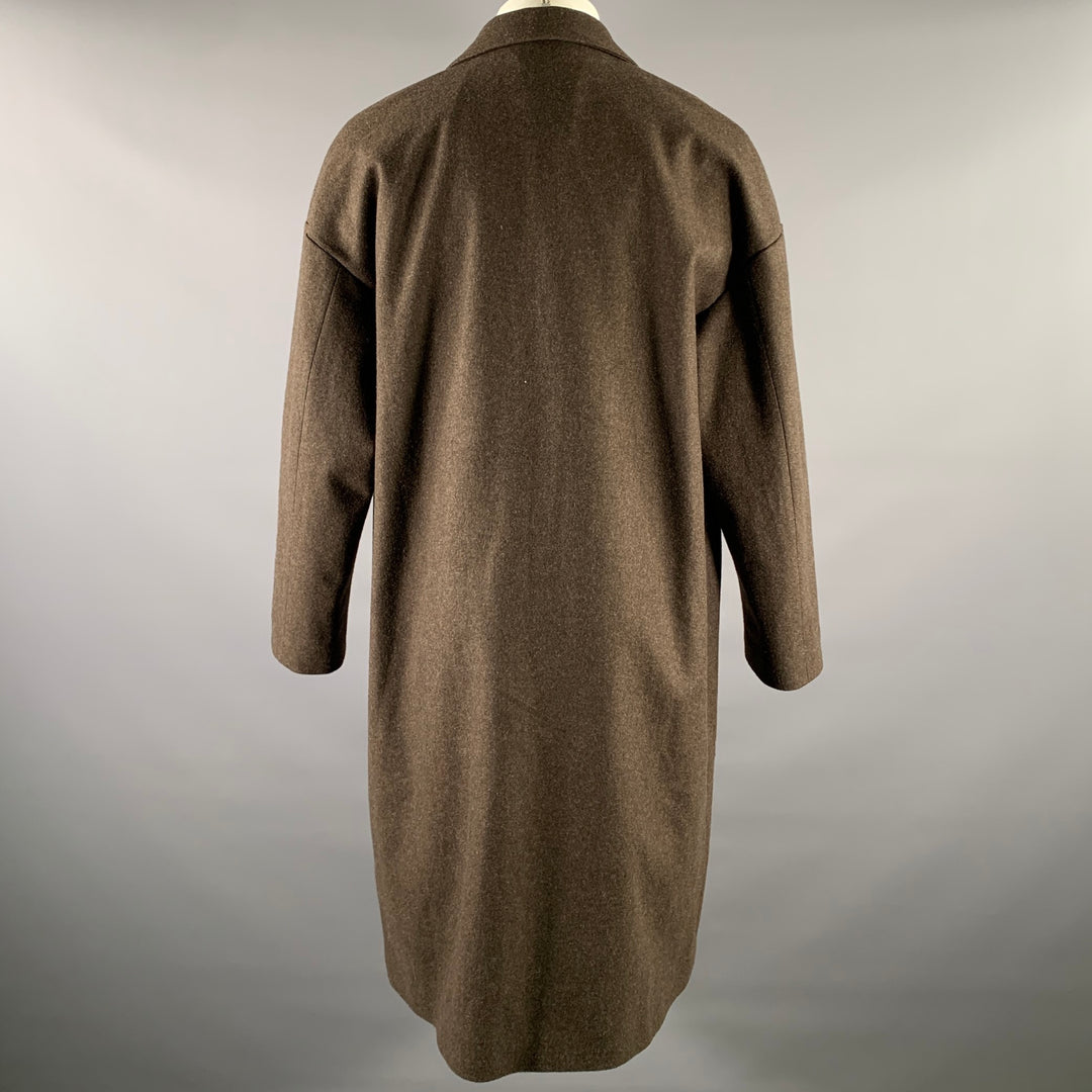 BERGFABEL Size S Brown Wool Trench Coat