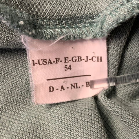 BRUNELLO CUCINELLI Size L Green White Color Block Cotton Polo