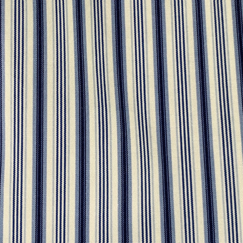 SANDRO Size S Blue White Cotton Stripe High Collar Casual Top