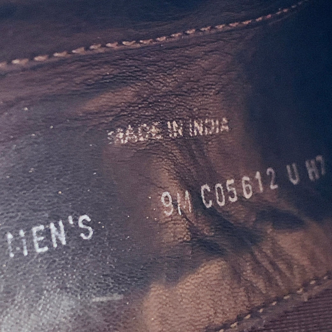 COLE HAAN Size 9 Brown Perforated Suede Chelsea Boots