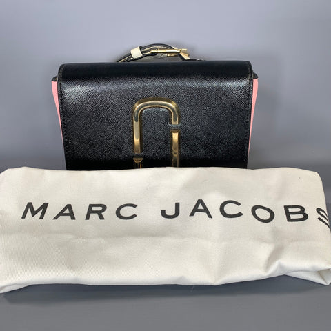 MARC JACOBS FW2018 Black Pink Leather Belt Bag