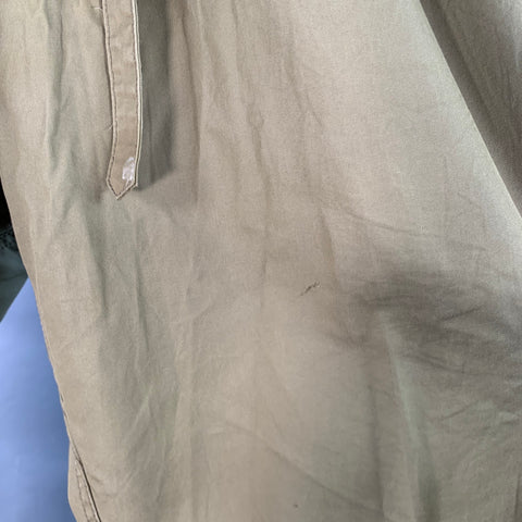VISVIM Size L Hakama Olive Green Cotton Pleated Belted Button Fly Dress Pants