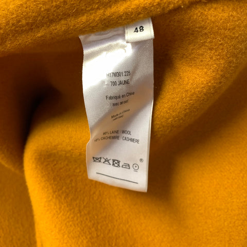 AMI by ALEXANDRE MATTIUSSI Size 38 Yellow Mustard Wool  Cashmere Coat