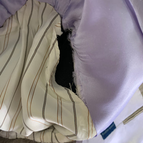 DUNCAN QUINN Chest Size 40 Brown light brown & purple Tartan Wool 32 31 Suit