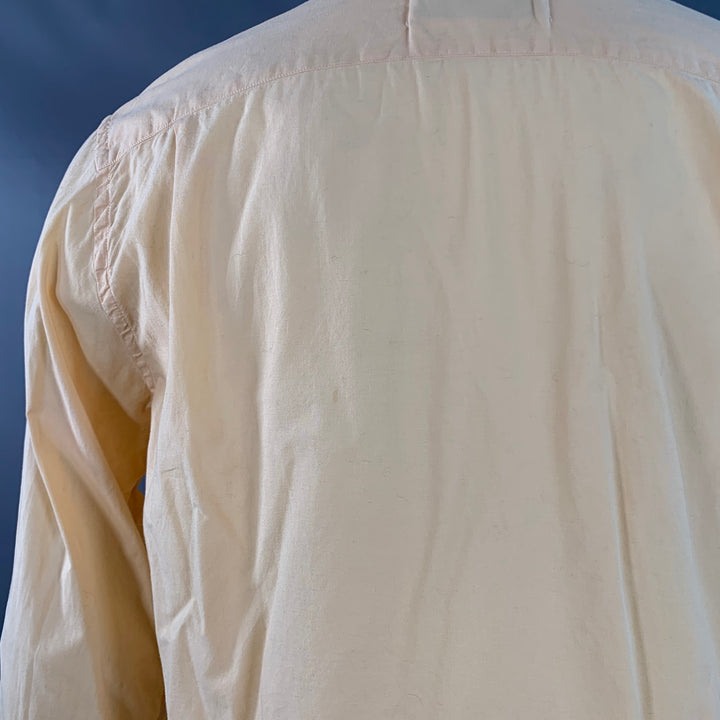 OUR LEGACY Size M Light Orange Cotton One Pocket Long Sleeve Shirt