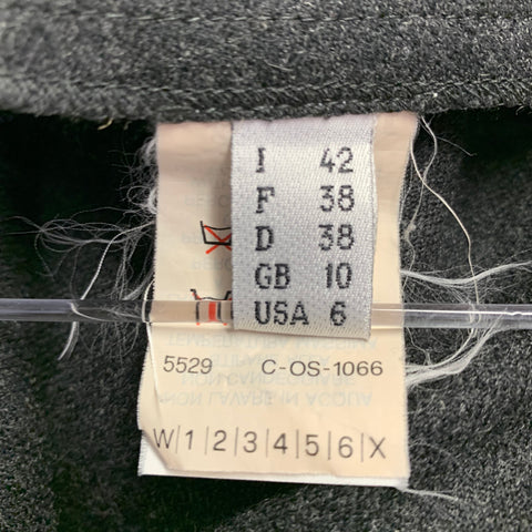 PHILOSOPHY di ALBERTA FERRETTI Size 6 Grey Wool Blend Flat Front Casual Pants