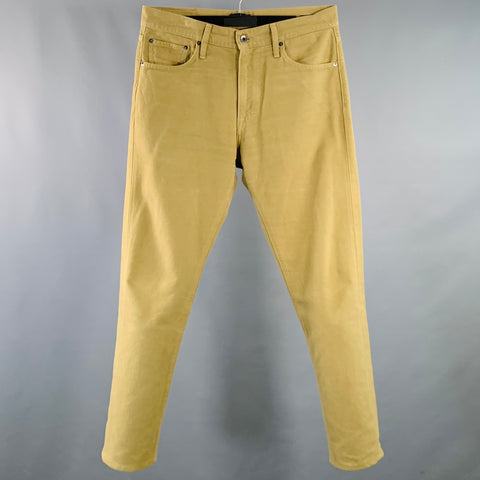C.O.F. STUDIO Size 32 Tan Cotton Moleskin Tapered Casual Pants