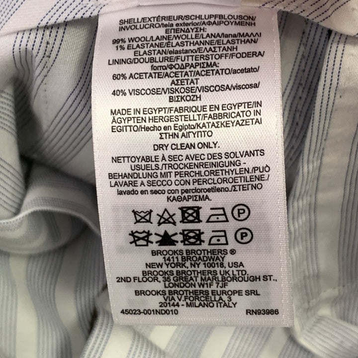 BROOKS BROTHERS Size 32 Brown Beige Heather Wool Blend Dress Pants