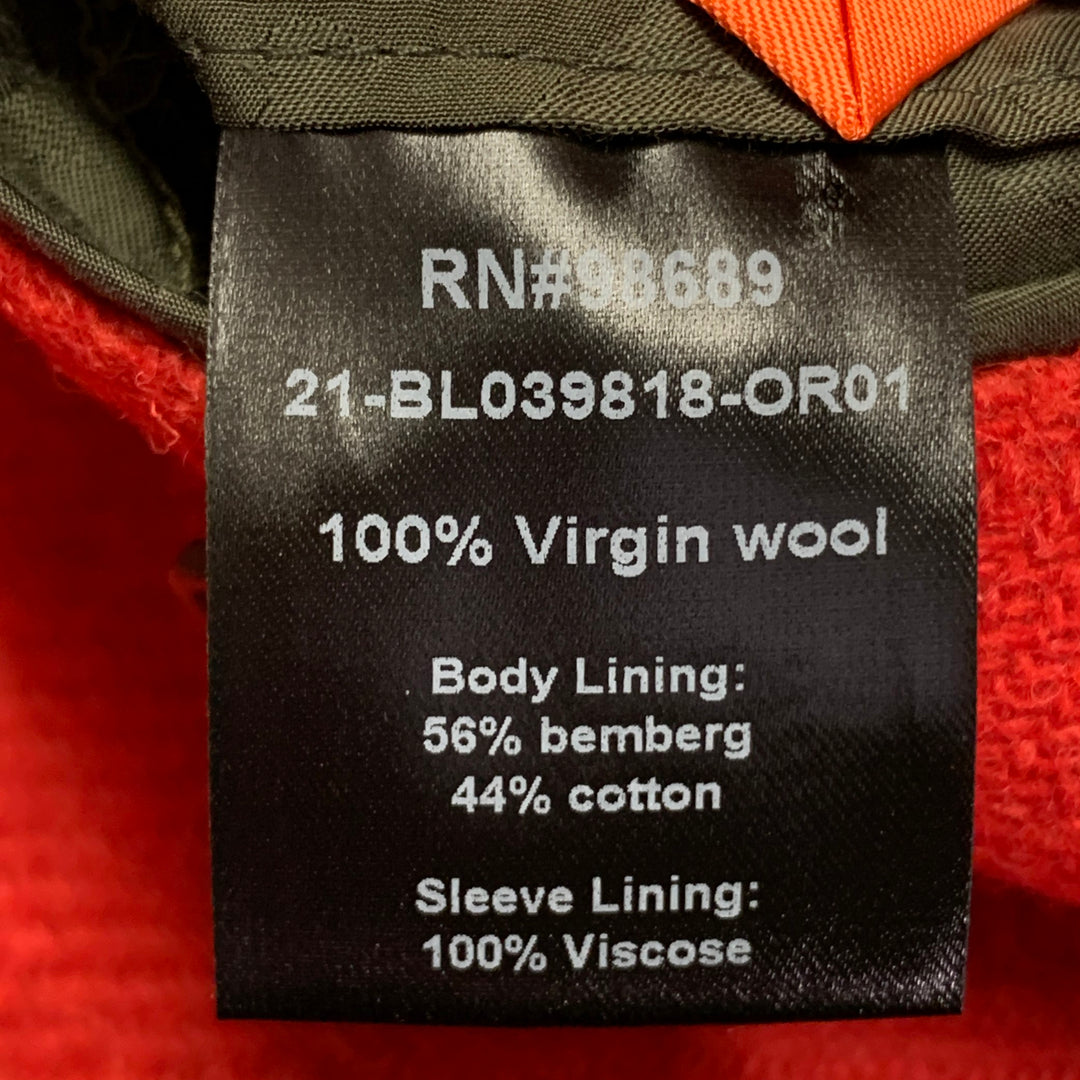 TODD SNYDER Size 40 Regular Orange Wool Tweed Single Breasted Notch Lapel Suit