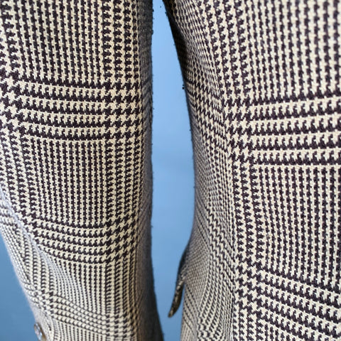 RALPH LAUREN Size 38 Regular Tan Brown Glenplaid Cotton Cashmere Sport Coat