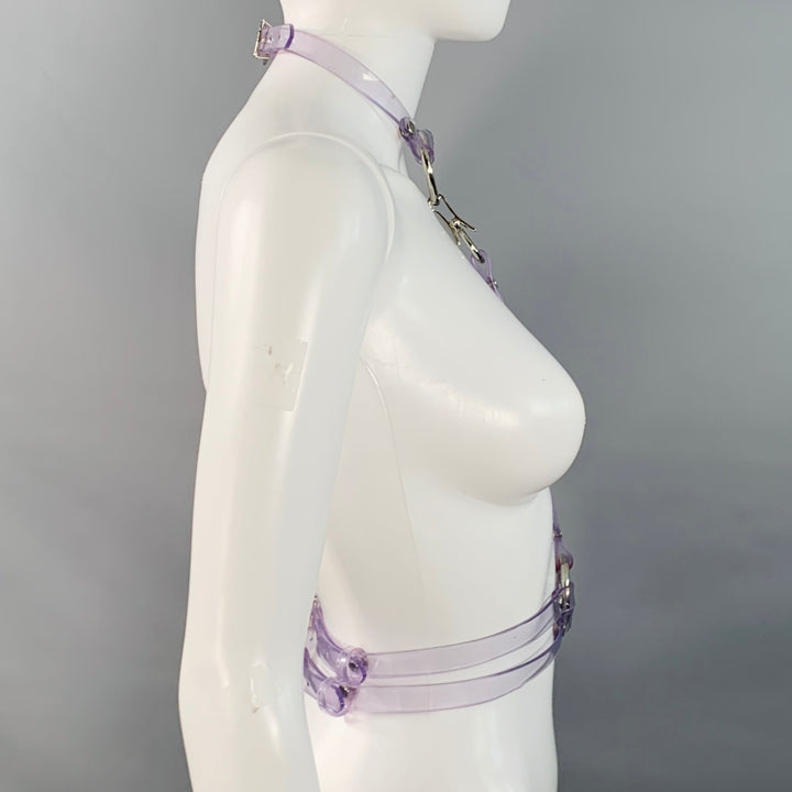 ZANA BAYNE Clear PVC Collar Harness Belt