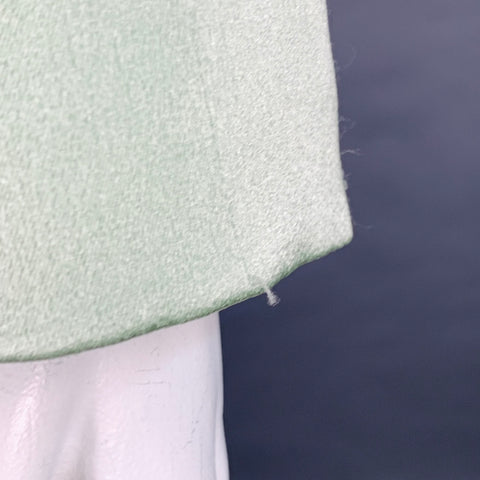 ALICE + OLIVIA Size 12 Mint Green Triacetate Blend Satin Jacket Blazer