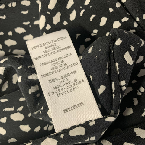 JOIE Size XS Navy White Silk Spotted Camisole Casual Top