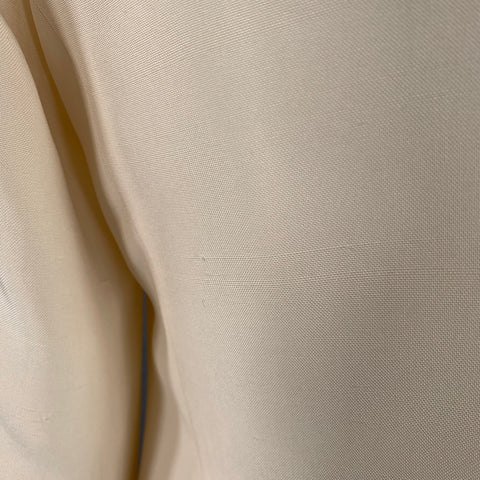 GIORGIO ARMANI Size 42 White Silk Peak Lapel Sport Coat