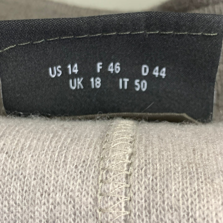 AKRIS Size 14 Green Olive Cashmere Blend Snaps Jacket