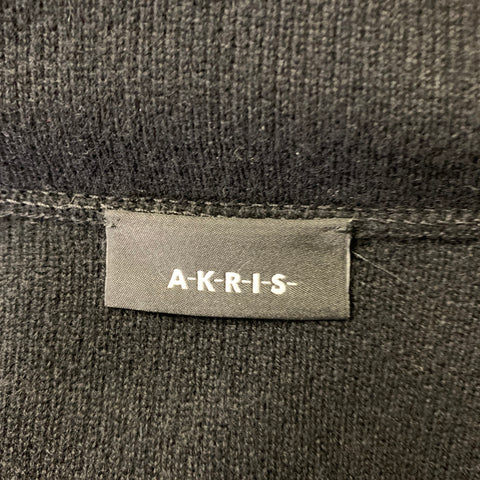 AKRIS Size M Black Cashmere Hoodie Cardigan