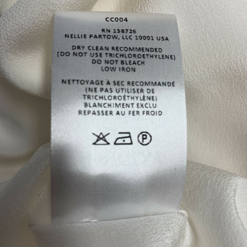 Robe longue en soie crème à manches longues PARTOW Taille 10