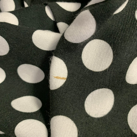 AMI by ALEXANDRE MATTIUSSI Size S Black White Polka Dot Long Sleeve Shirt