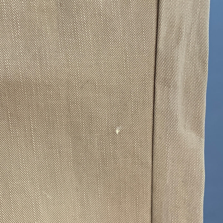 RRL by RALPH LAUREN Size 31 Khaki Cotton Cuffed Straight Button Fly Casual Pants