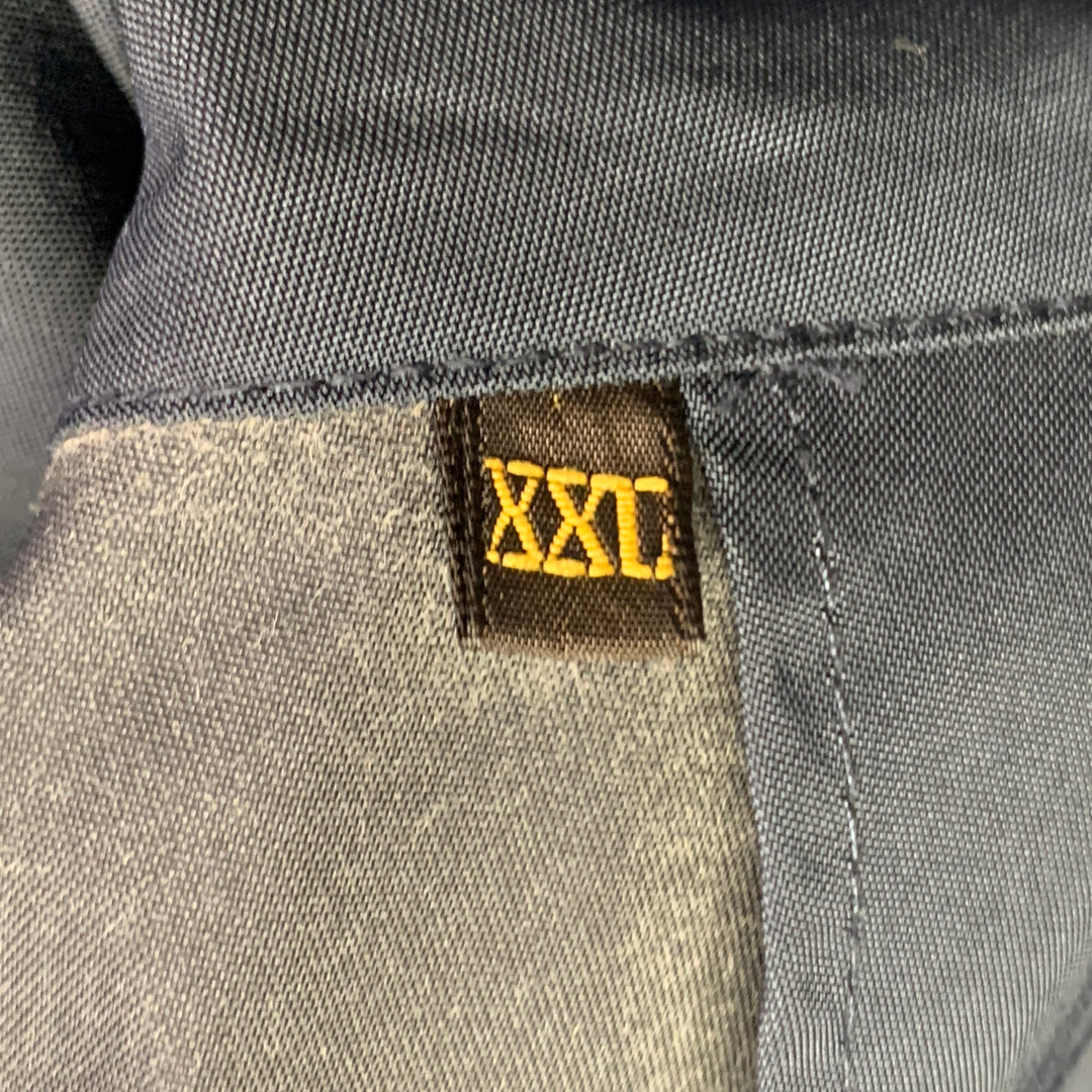 LORO PIANA Size XXL Navy Polyamide Zip Up Jacket