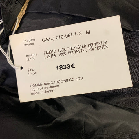 COMME des GARCONS Size M Black Polyester Straps Jacket