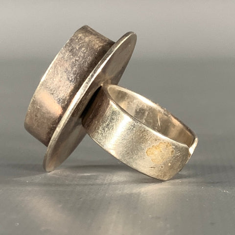 NO BRAND Ring Size 8 Rust Silver Ring