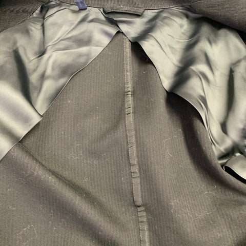 LANVIN Size 42 Black Mixed Fabrics Cotton Single breasted Jacket