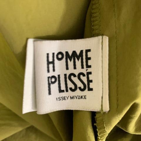 ISSEY MIYAKE Size M Green Polyester Trench Jacket