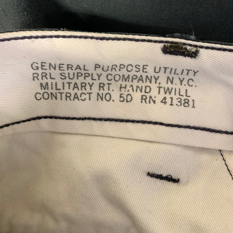 RRL by RALPH LAUREN Size 33 Grey Cotton Blend Utility Casual Pants