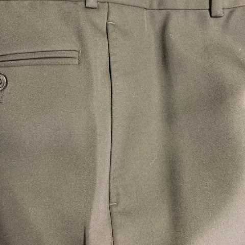 ALEXANDER MCQUEEN Size 30 Black Wool Barathea Flat Front Dress Pants