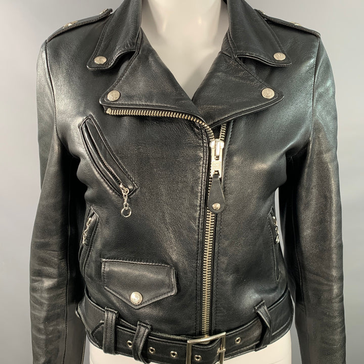 PERFECTO by SCHOTT Size S Black Leather Motorcycle Jacket