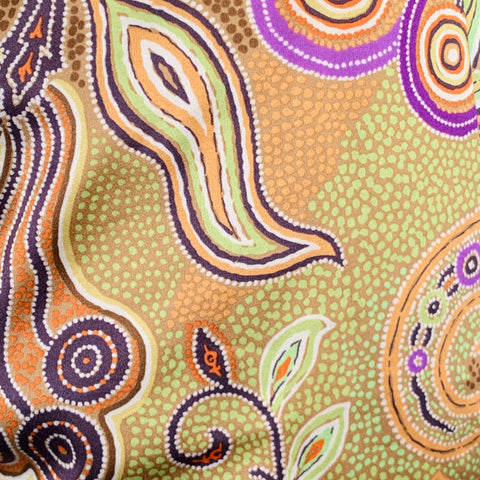 ETRO Size 14 Multi Color Cotton Paisley Flat Front Casual Pants