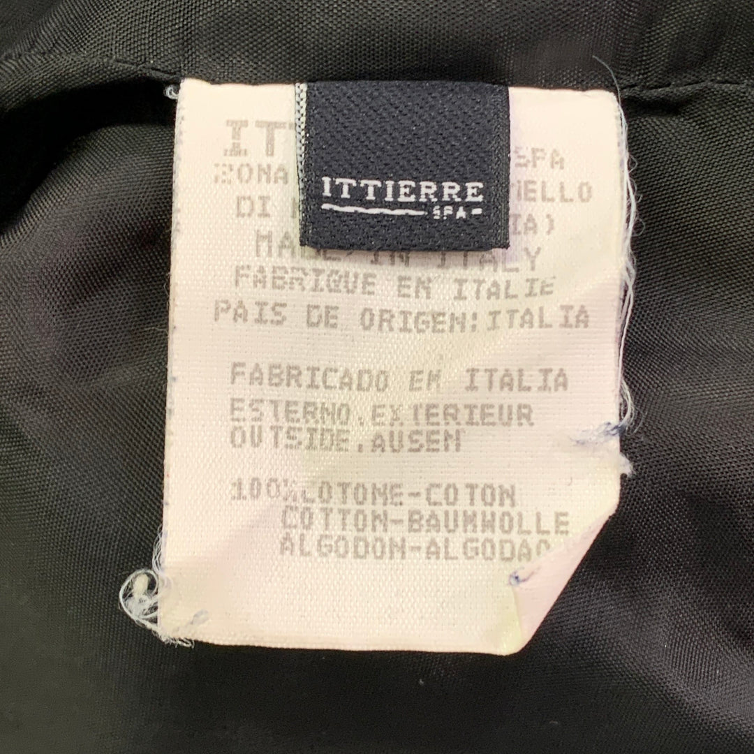 VERSUS by GIANNI VERSACE Size 40 Black Red White Cotton Color Block Zip Up Jacket
