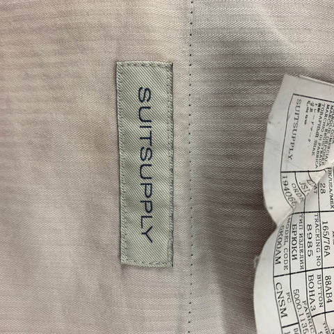 SUITSUPPLY Size 28 Grey Wool Flat Front Dress Pants