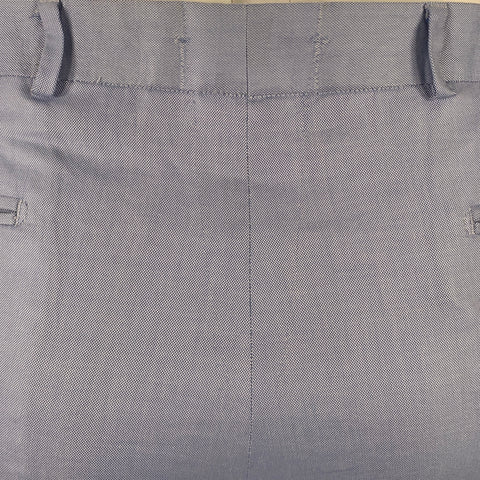 BAMFORD & SONS Size 38 Blue White Nailhead Cotton Flat Front Casual Pants