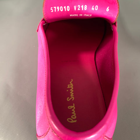 PS by PAUL SMITH Size 7 Pink Leather Slip On Loafers