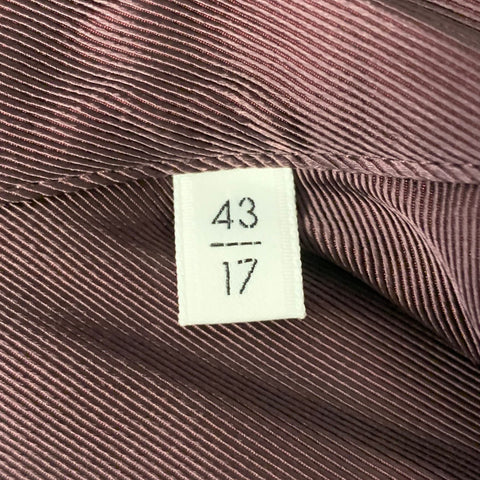 JIL SANDER Size M Plum Viscose Silk Hidden Placket Long Sleeve Shirt