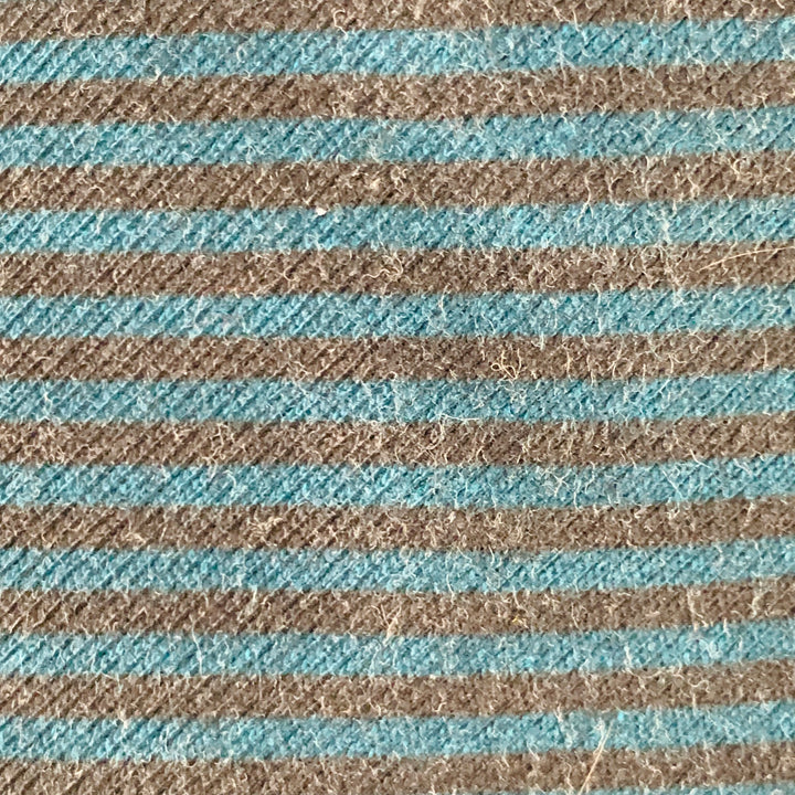 ADAM KIMMEL Teal Black Stripe Cotton Skinny Tie