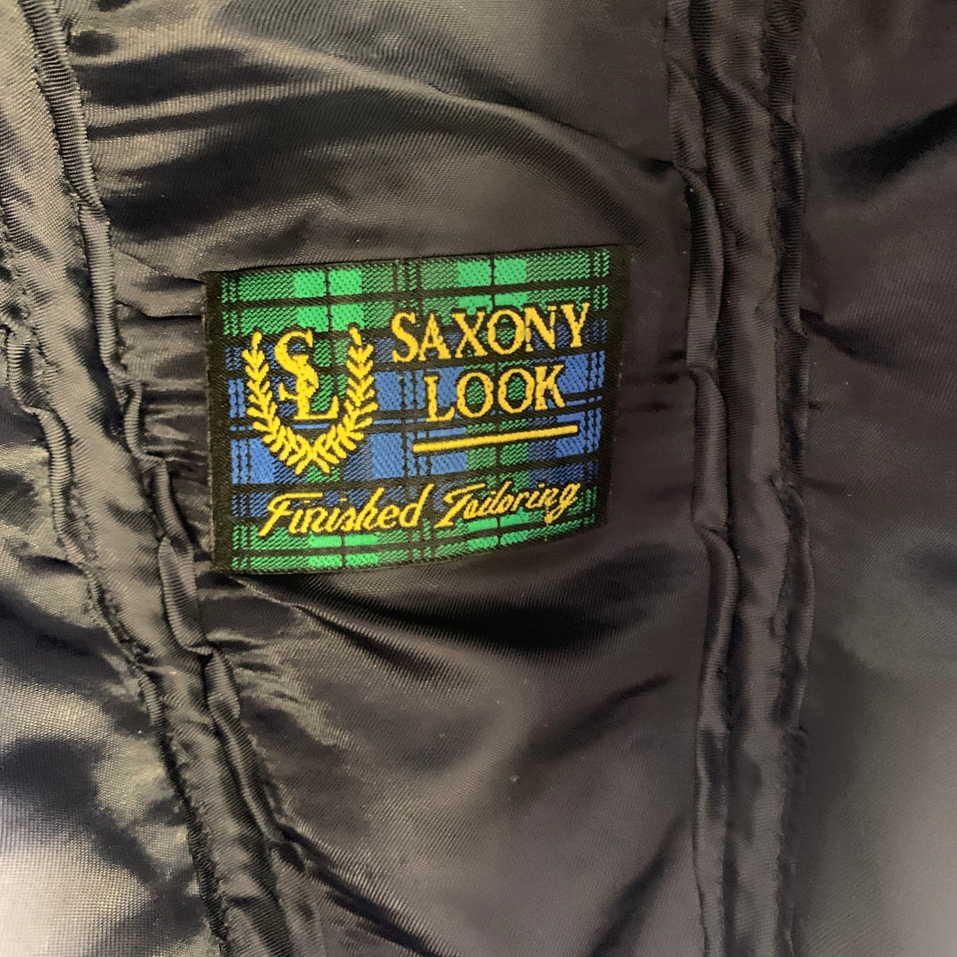 SAXONY LOOK Size L Navy Indigo Solid Wool Blend Hats