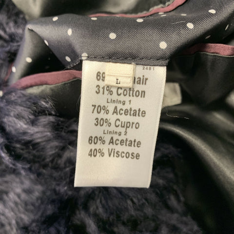 PAUL SMITH Manteau col châle en mélange mohair texturé noir taille L
