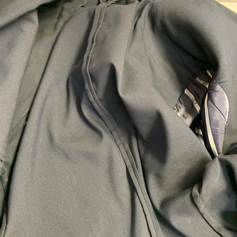 BURBERRY LONDON Size 42 Navy Cotton Blend Notch Lapel Sport Coat
