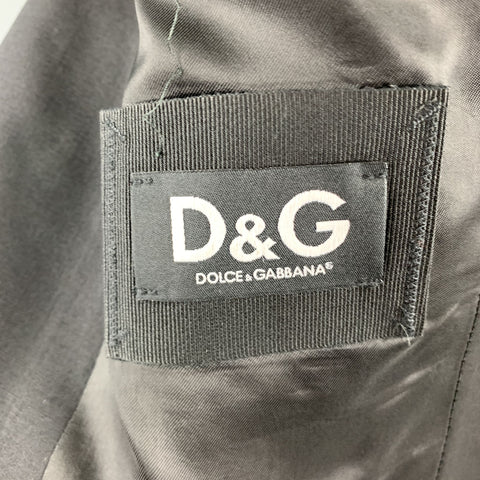 DOLCE & GABBANA Size 36 Black Wool Sport Coat